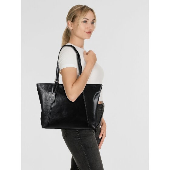 Burkely Fine Florence Shopper Tasche Leder 37 cm Laptopfach