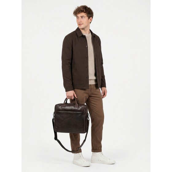 Jost London Aktentasche Leder 38 cm Laptopfach