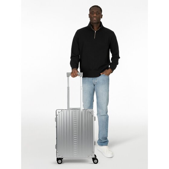 Aleon Traveler Domestic 4-Rollen Kabinentrolley Aluminium 55 cm