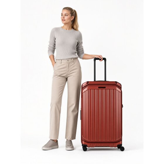Piquadro PQ-Light 4 Rollen Trolley 78 cm mit Dehnfalte