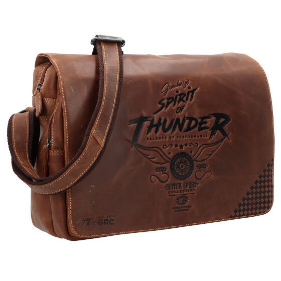 Greenburry Racing Collection Atlanta Aktentaschen Messenger Leder 36 cm