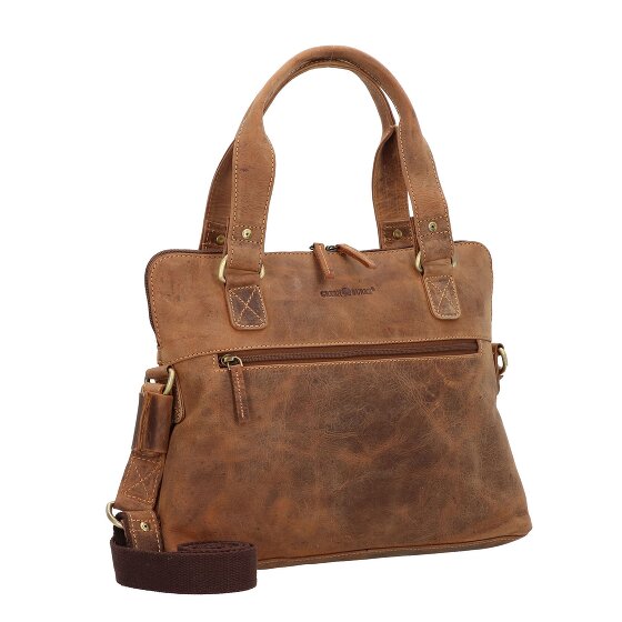 Greenburry Vintage Aktentasche Leder 37 cm Laptopfach
