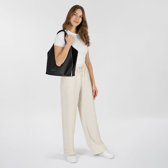 Karl Lagerfeld Hardware Shopper Tasche Leder 34 cm mit Dehnfalte