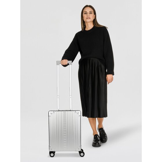 Aleon Business 4-Rollen Kabinentrolley Aluminium 50 cm Laptopfach