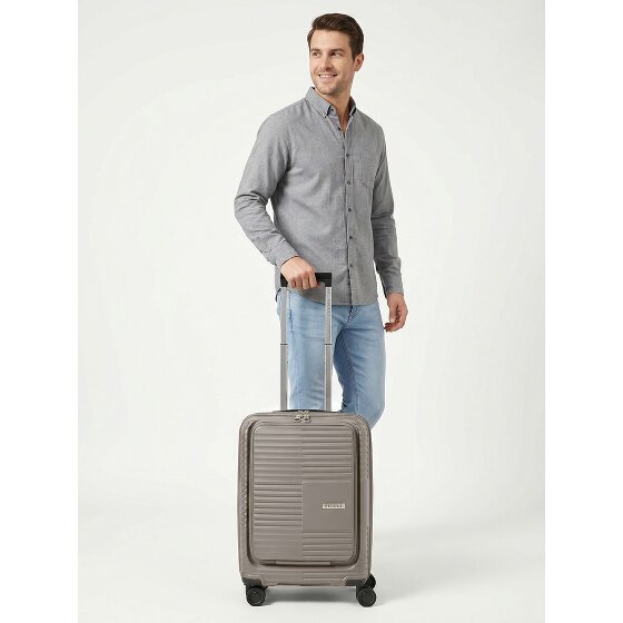 Redolz Essentials 17 2.0 4 Rollen Kabinentrolley 55 cm Laptopfach mit Dehnfalte