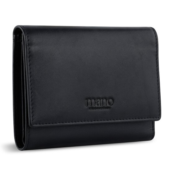 mano Don Andrea Geldbörse RFID Schutz Leder 12.5 cm