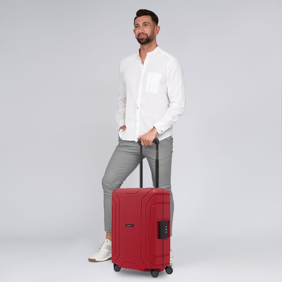 Redolz Essentials 15 4-Rollen Kabinentrolley 55 cm mit Dreipunkt-Verschluss