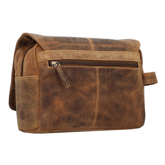 Greenburry Vintage Kulturbeutel Leder 27 cm