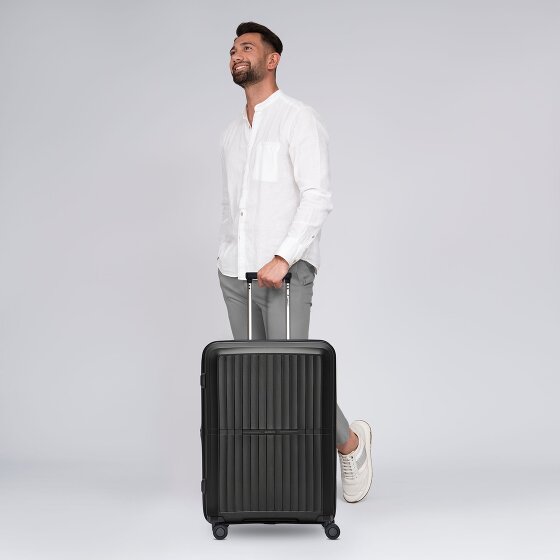 Pactastic Collection 01 4 Rollen Trolley M 67 cm mit Dehnfalte