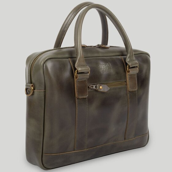 Buckle & Seam Everett Aktentasche Leder 38 cm Laptopfach