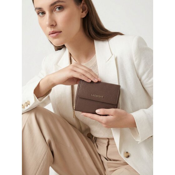 Lazarotti Bologna Leather Zip-Around Geldbörse Leder 12 cm