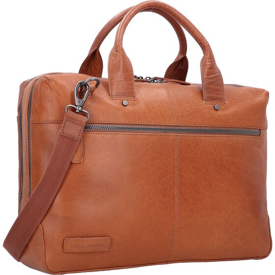 Plevier Rock Flint Aktentasche RFID Schutz Leder 41 cm Laptopfach