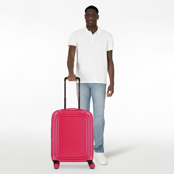 Mandarina Duck Logoduck + Metal 4 Rollen Trolley S 55 cm mit Dehnfalte