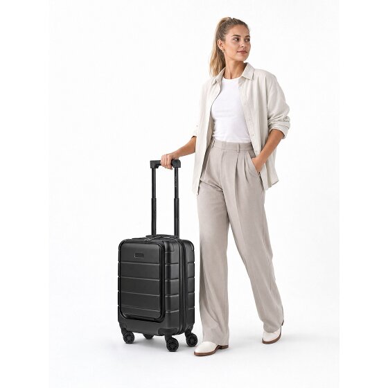 Police Dublin 4 Rollen Kabinentrolley S 54 cm Laptopfach mit Dehnfalte