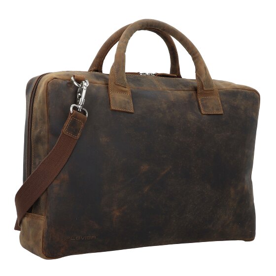 Plevier Retro Adler Aktentasche Leder 42 cm Laptopfach