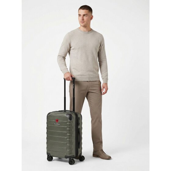 Tonino Lamborghini Milano 4 Rollen Kabinentrolley S 54 cm mit Dehnfalte