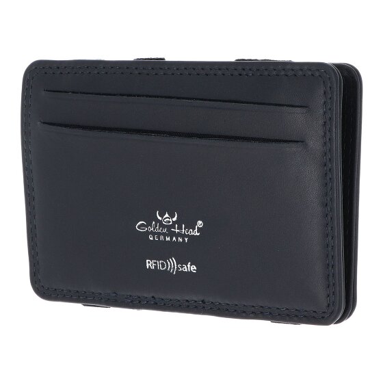 Golden Head Polo Kreditkartenetui RFID Schutz Leder 7.5 cm