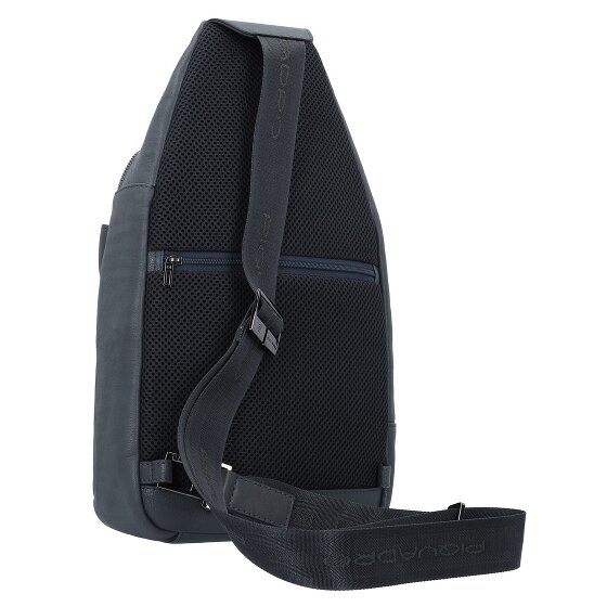 Piquadro Black Square Sling Bag Leder 39 cm