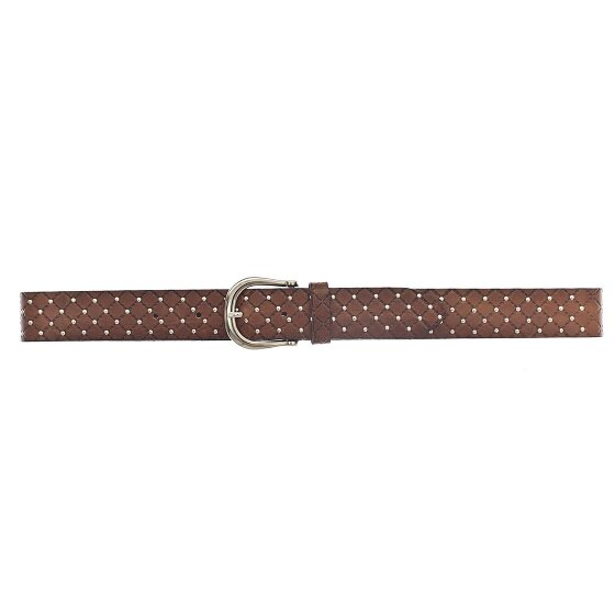 b.belt Lina Gold Nietengürtel Leder
