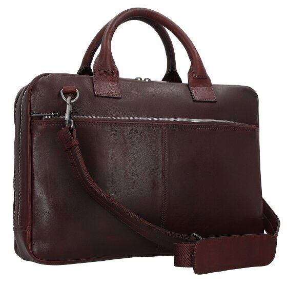 Plevier Vintage Larry Aktentasche Leder 40 cm Laptopfach