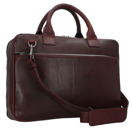 Plevier Vintage Larry Aktentasche Leder 40 cm Laptopfach