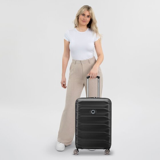 Delsey Paris Meteor 4 Rollen Trolley 68 cm mit Dehnfalte