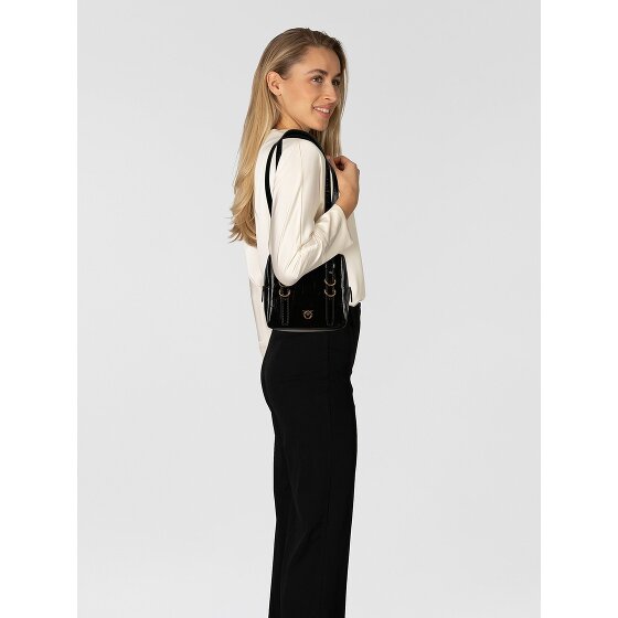 PINKO Cubic Mini Bag Schultertasche Leder 16 cm