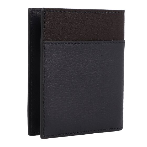 Piquadro Black Square Kreditkartenetui RFID Schutz Leder 9 cm