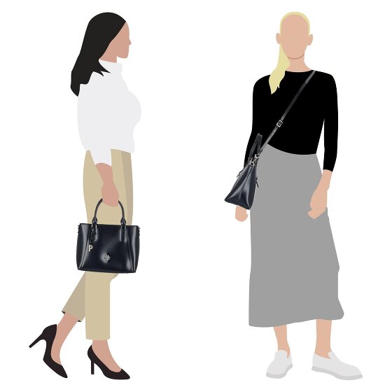 Picard Black Tie Black Tie Handtasche Leder 29 cm