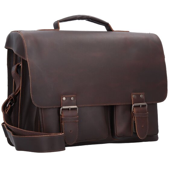 aunts & uncles Hunter Big Finn Aktentasche Leder 40 cm Laptopfach