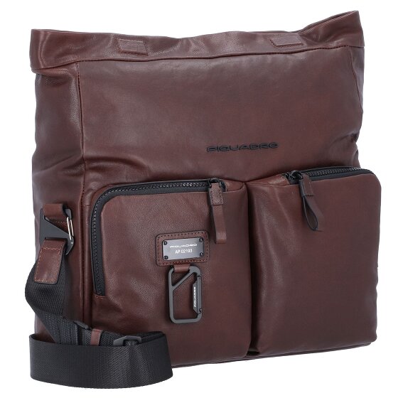 Piquadro Harper Umhängetasche Leder 34 cm Laptopfach