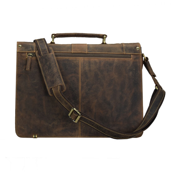 Greenburry Vintage Aktentasche Leder 38.5 cm