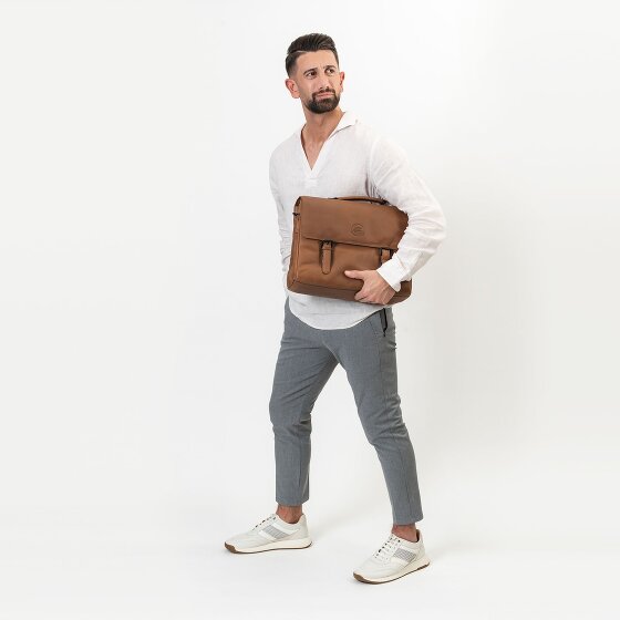 Farmhood Nashville Aktentasche XL 2 Fächer Leder 39 cm