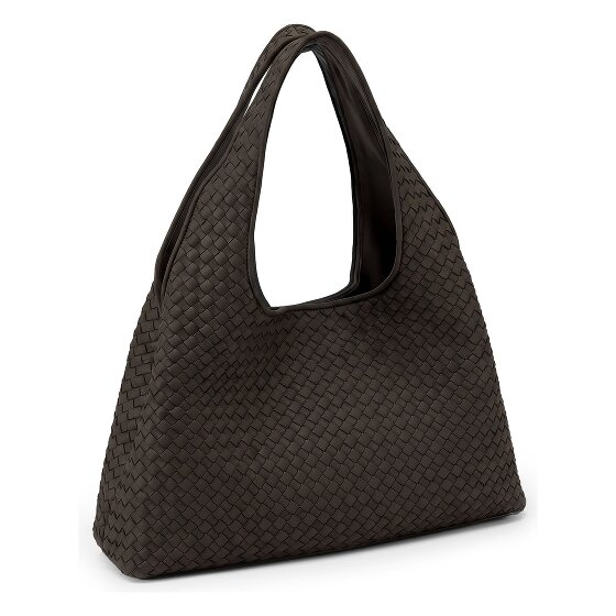 LES VISIONNAIRES Paz Weave Silky Schultertasche Leder 42 cm