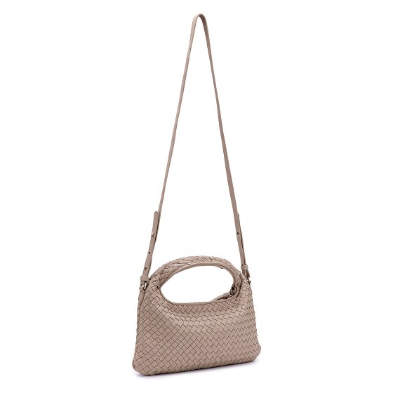 LES VISIONNAIRES Sadie Weave Schultertasche Leder 37 cm
