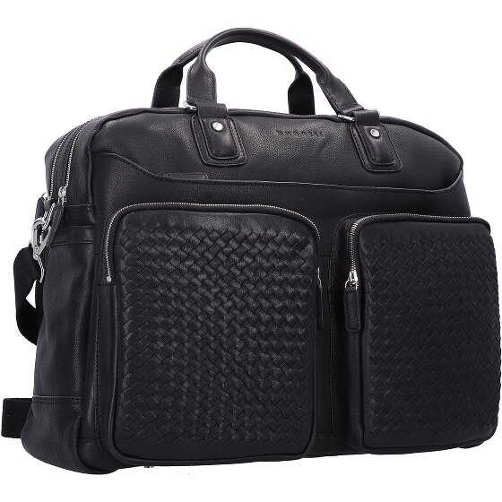 bugatti Woven Aktentasche Leder 48 cm