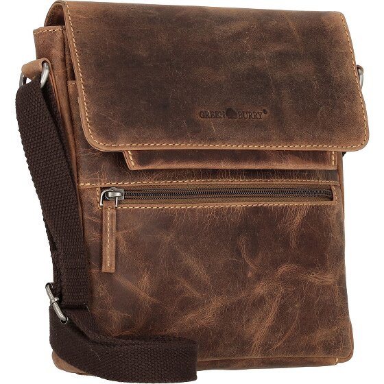 Greenburry Vintage Umhängetasche Leder 22 cm