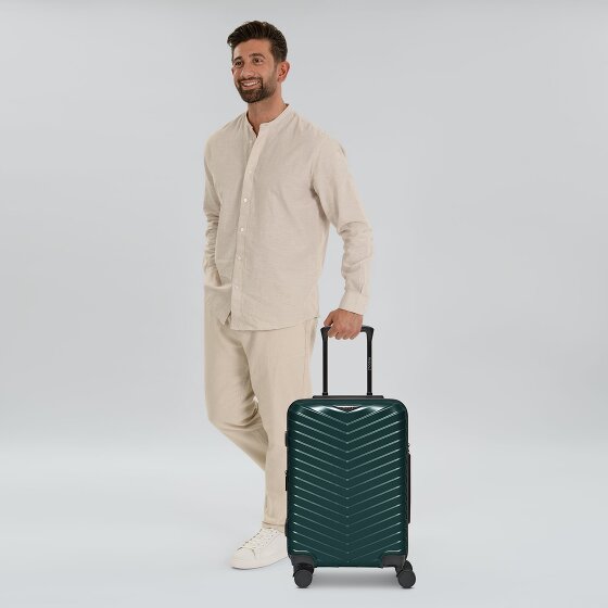 Redolz Essentials 18 4 Rollen Kabinentrolley 55 cm mit Dehnfalte