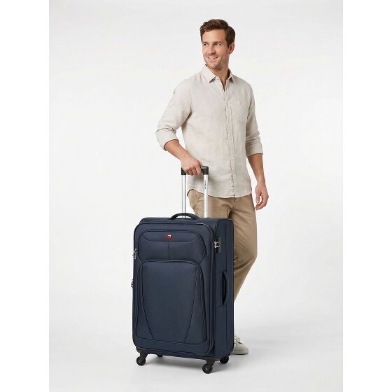 Wenger Beaumont 4 Rollen Trolley L 78 cm mit Dehnfalte