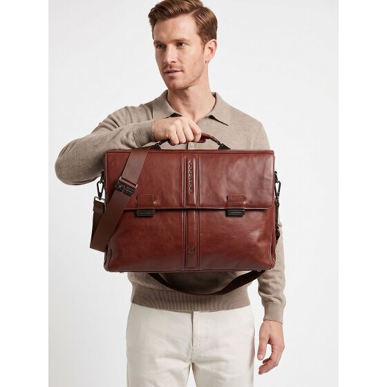Piquadro Victor Aktentasche RFID Schutz Leder 42 cm Laptopfach