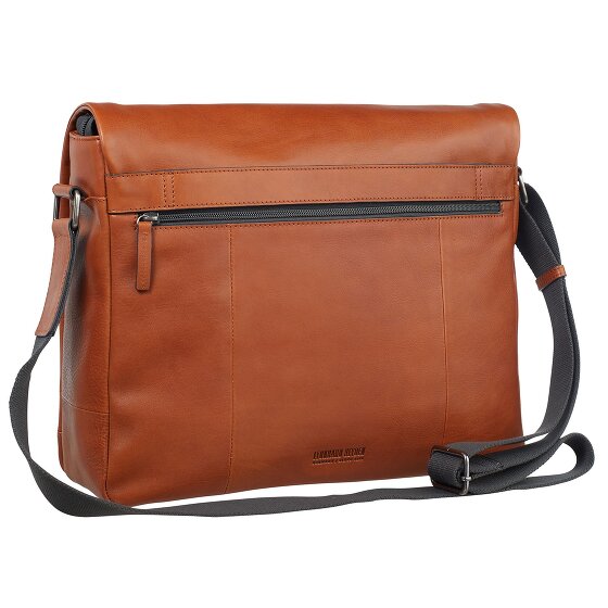 Leonhard Heyden Hamburg Messenger Leder 38 cm Laptopfach