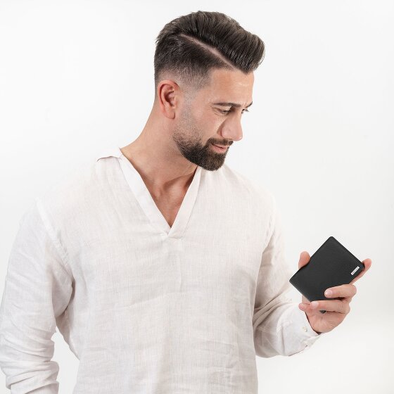 Redolz Leather Essentials QF kleine Geldbörse RFID Leder 10,5 cm