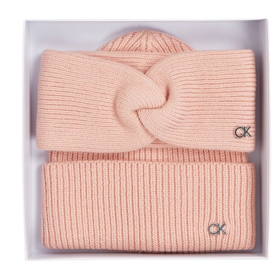 Calvin Klein Ck Metal Strickmütze und Stirnband Geschenkset