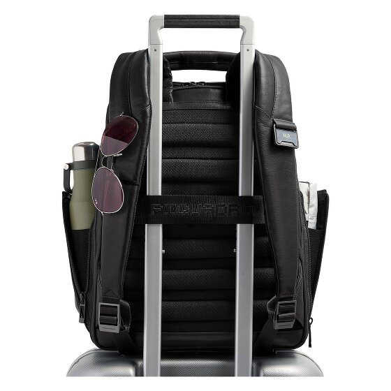 Piquadro Victor Daypack RFID Schutz Leder 43 cm Laptopfach