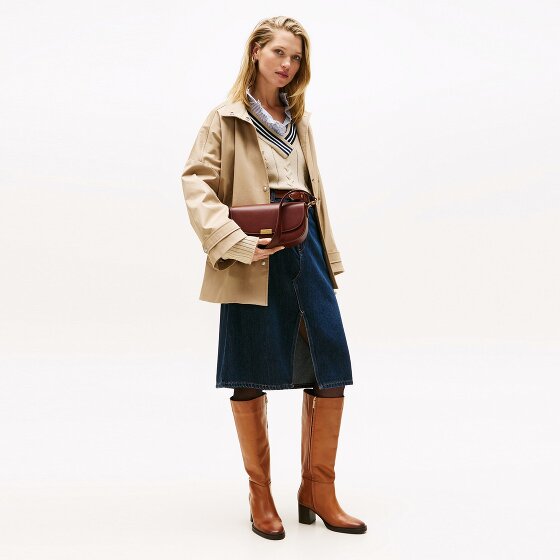 Tommy Hilfiger TH Iconic Schultertasche Leder 25 cm