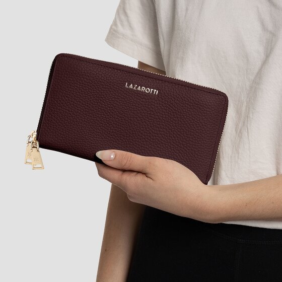 Lazarotti Bologna Leather Geldbörse RFID Schutz Leder 20 cm