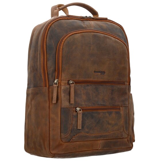 Greenland Nature Montenegro Rucksack Leder 40 cm Laptopfach