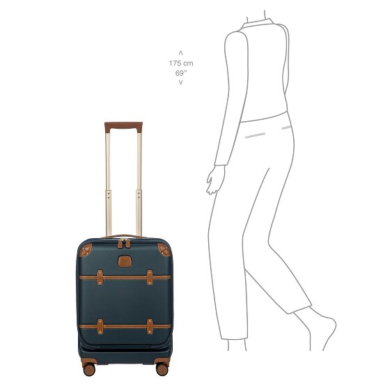 Bric's Bellagio 4 Rollen Kabinentrolley 55 cm mit Dehnfalte