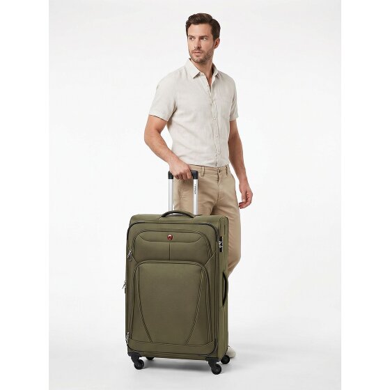 Wenger Beaumont 4 Rollen Trolley L 78 cm mit Dehnfalte