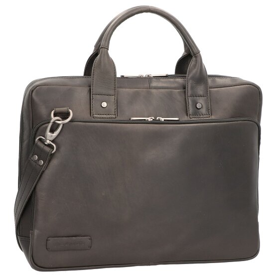 Plevier Navigator Aktentasche Leder 40 cm Laptopfach